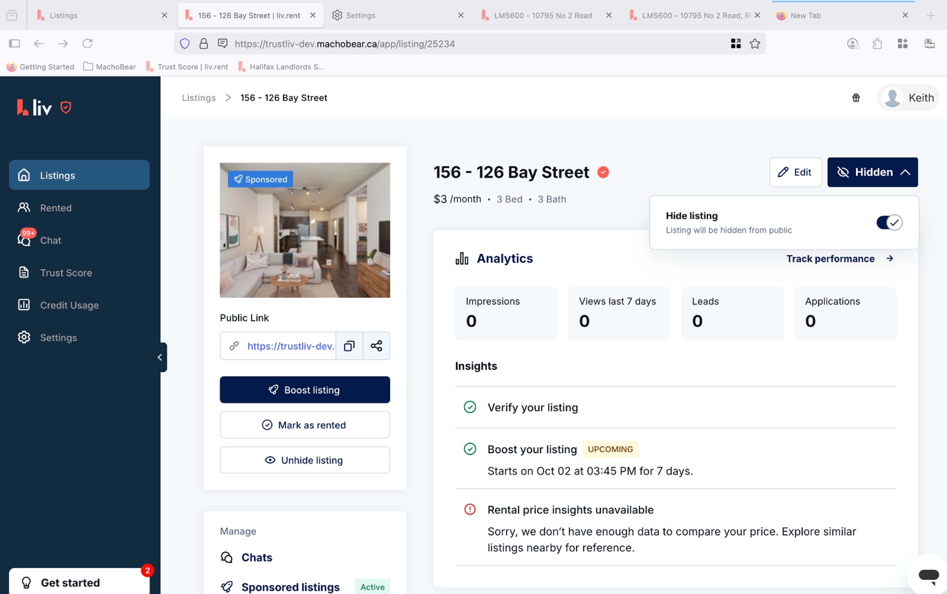 1 Bed  · 1 Bath for rent $1 / month